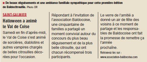 Le progres du lundi 2 novembre